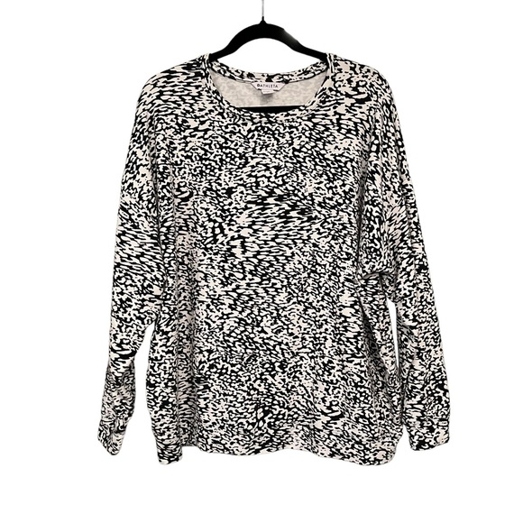 ATHLETA Balance Printed Pullover Ocelot Spot White, Sz XL - Picture 8 of 11